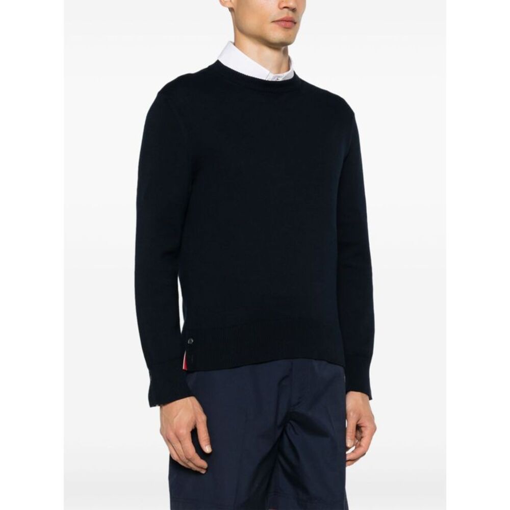 Thom Browne Men 4Bar Cotton Sweater - Picture 2 of 5